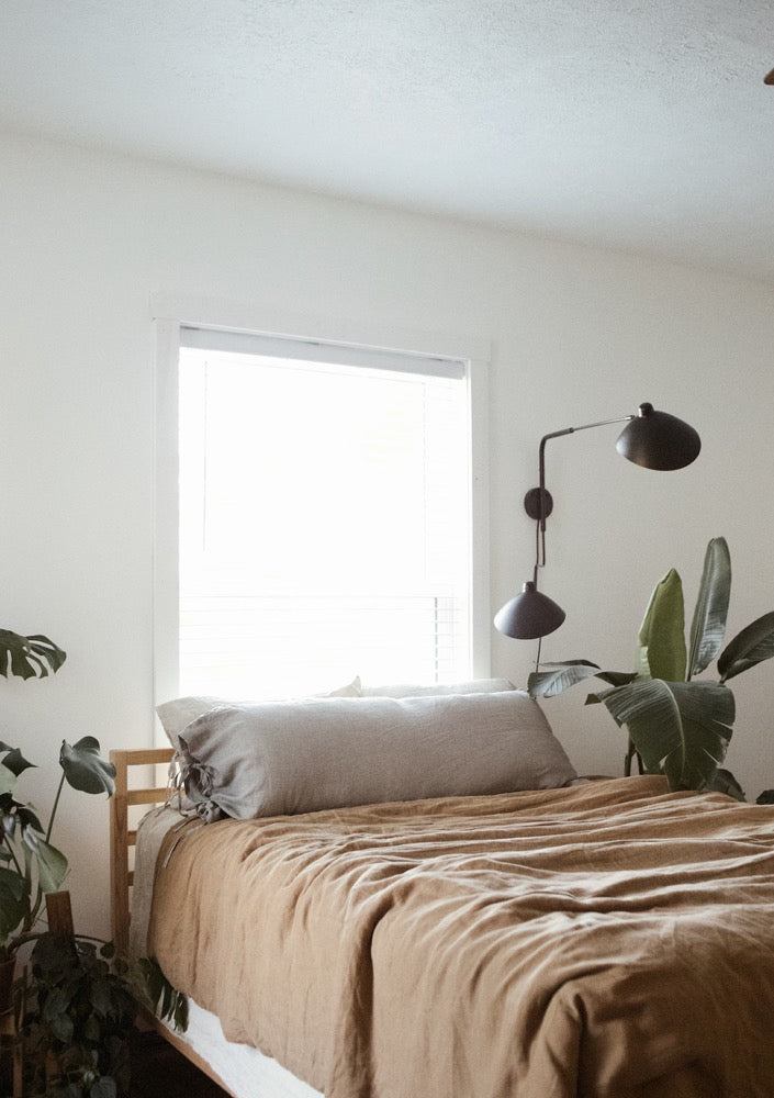 Custom Body Pillow Cover with ties Softened linen Natural Pillow Decorative Pillow Throw Pillow in 40