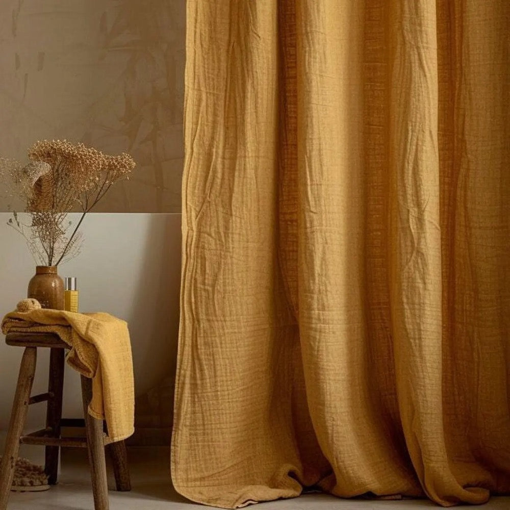 Linen Shower Curtain Livingroom Curtain Customshower Curtain Cafe Curtain Design Tietop